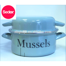 Final Touch MP201 Enamel Mussel Pot & enamel olla pot